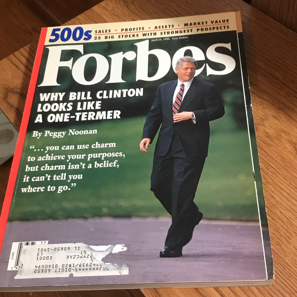 Forbes Magazine April 1994 Issue Vintage
